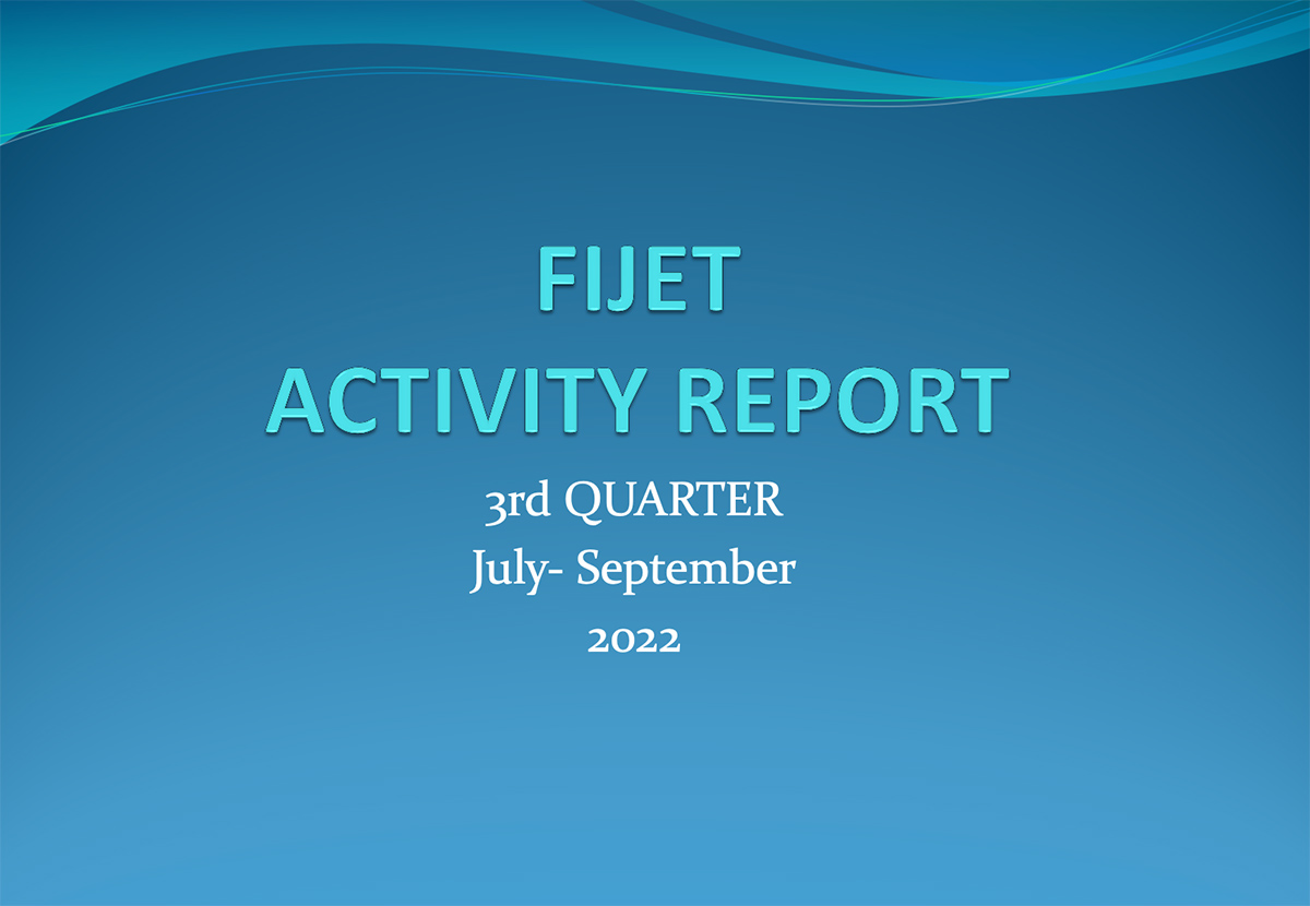 Fijet Activity Report 3rd Quarter July September 2022 Cyprus